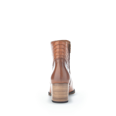 Bottine fantaisie en cuir cognac | Grande taille femme | Gabor