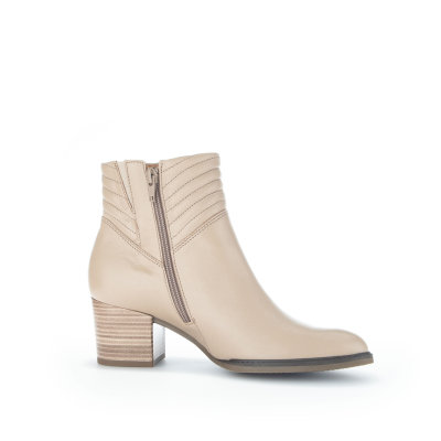 Bottine fantaisie en cuir crème | Grande pointure femme | Gabor