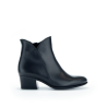 Bottine en cuir noir à talon | Grande taille femme | Gabor
