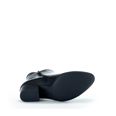 Bottine en cuir noir à talon | Grande taille femme | Gabor