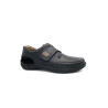Chaussure velcro noir en cuir | Grande pointure homme | Josef Seibel