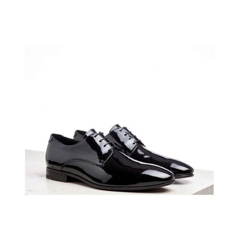 Derby vernis cuir noir | Grande pointure homme | LLoyd