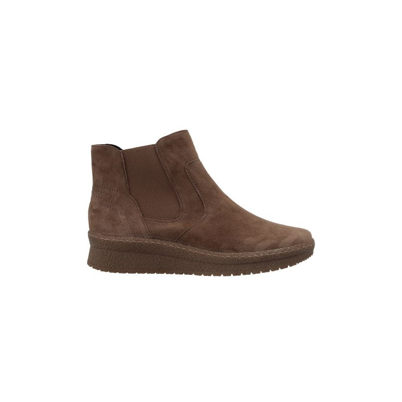 Boots chelsea  en velours marron | Petite taille femme | Semler
