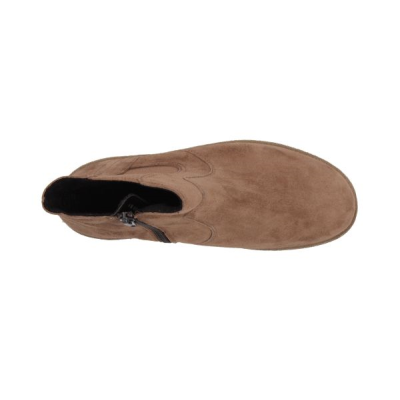 Boots chelsea  en velours marron | Petite taille femme | Semler