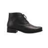 Bottine bout fleuri en cuir noir| Petite pointure femme | Semler