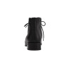 Bottine bout fleuri en cuir noir| Petite pointure femme | Semler