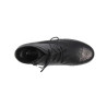 Bottine bout fleuri en cuir noir| Petite pointure femme | Semler
