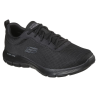 Basket en toile noir à lacets | Grande pointure homme | Skechers