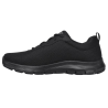 Basket en toile noir à lacets | Grande pointure homme | Skechers