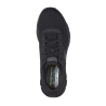 Basket en toile noir à lacets | Grande pointure homme | Skechers