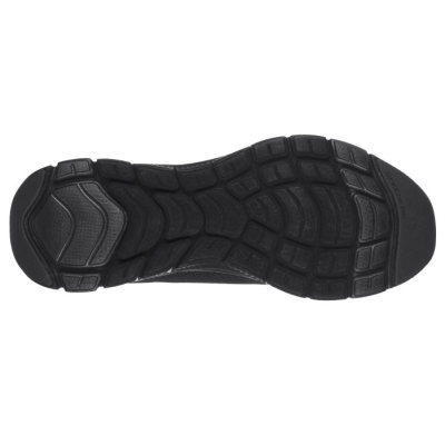 Basket en toile noir à lacets | Grande pointure homme | Skechers