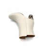 Bottine habillé à talon en cuir crème | Petite pointure femme | Ellen Kassel