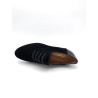 Mocassin avec élastique noir en cuir suédé | Petite pointure femme | Ellen Kassel