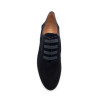 Mocassin avec élastique noir en cuir suédé | Petite pointure femme | Ellen Kassel