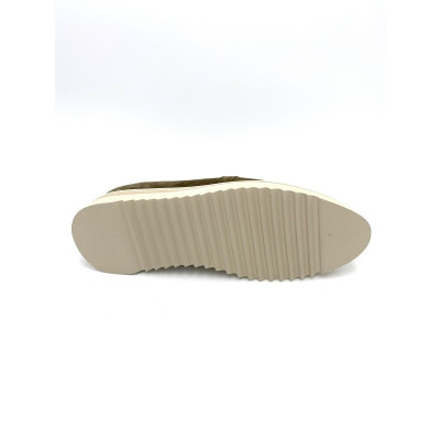 Mocassin habillé en velours kaki | Grande taille femme | Softwaves