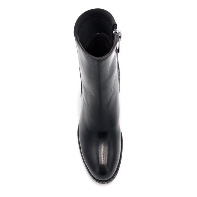 Bottine à talon noir en cuir | Petite pointure femme | Ellen Kassel