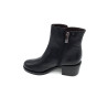 Bottine en cuir à talon noir | Petite taille femme | Ellen Kassel