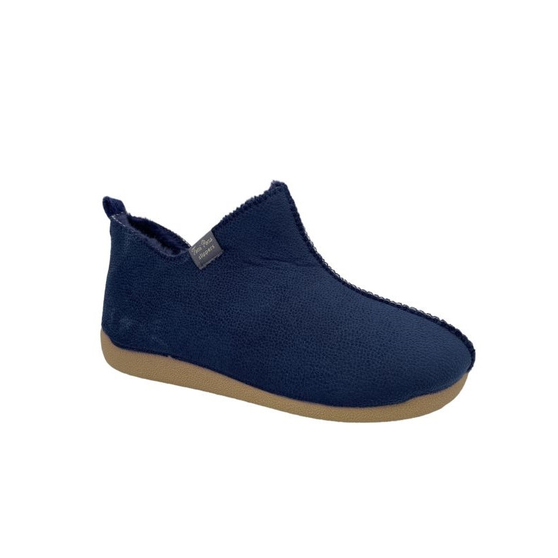 Chausson marine en laine | Grande pointure femme | Toni Pons