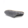 Chausson mule en feutre recyclé gris | Grande taille homme | Toni Pons