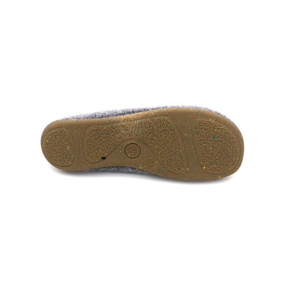 Chausson mule en feutre recyclé gris | Grande taille homme | Toni Pons