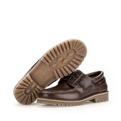 Bateau semelle épaisse cuir marron|Grande taille homme|Pius Gabor