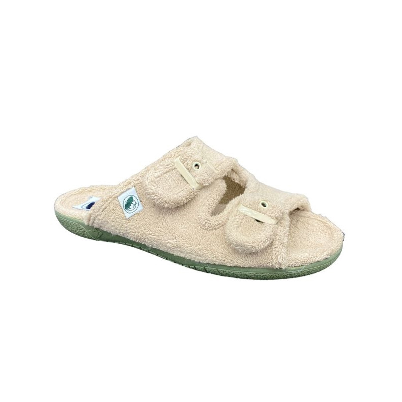 Mule de bain textile beige |Grande taille femme|La Bande à Mich'