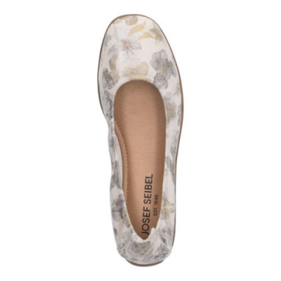 ballerine en nubuck crème souple | Grande taille femme | Josef Seibel