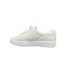 Tennis largeur K cuir blanc | Grande taille femme | Solidus