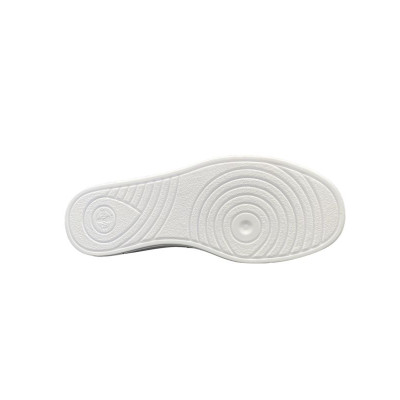 Tennis largeur K cuir blanc | Grande taille femme | Solidus