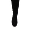 Botte à talon en nubuck noir | Petite pointure femme | Ellen Kassel