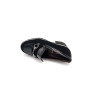 Mocassin à talon en velours vernis noir | Petite taille femme | Mini Maxi