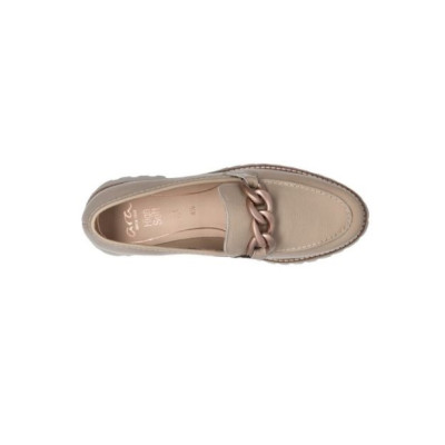Chaussure moccasin sport en nubuck sable| Grande taille femme |ARA