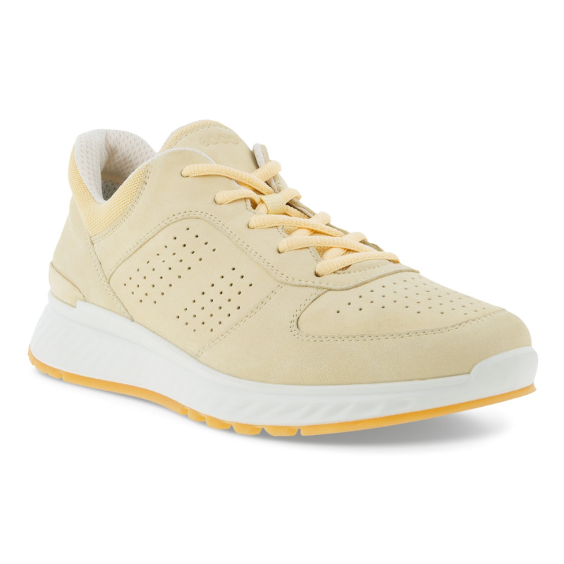 Chaussures à lacets en nubuck jaune| Grande pointure femme| ECCO