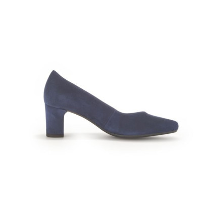 escarpin bout pointu nubuck marine| Grande taille femme | Gabor