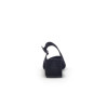 Escarpin ouvert à l'arrière en nubuck noir|Grande taille femme|Gabor