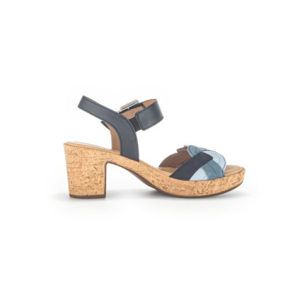 sandale à talon décroché marine| Grande taille femme | Gabor