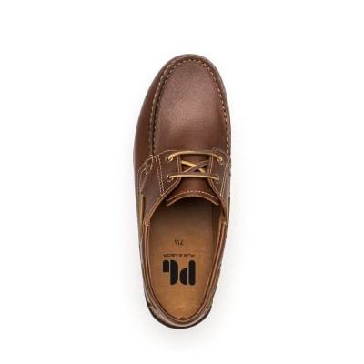 mocassin bateau à lacets cuir marron| Grande taille homme| PIUS GABOR