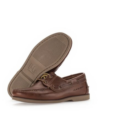 mocassin bateau à lacets cuir marron| Grande taille homme| PIUS GABOR
