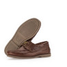 mocassin bateau à lacets cuir marron| Grande taille homme| PIUS GABOR