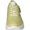 Basket confort à lacets + zip en cuir jaune | Grande pointure femme | Waldlaufer