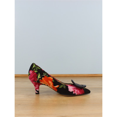 escarpin fleuri