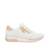 Lacets sport en cuir crème|Grande taille femme|Remonte