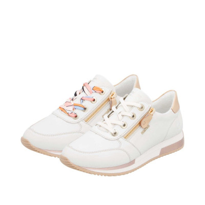 Lacets sport en cuir crème|Grande taille femme|Remonte