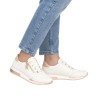 Lacets sport en cuir crème|Grande taille femme|Remonte