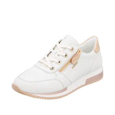 Lacets sport en cuir crème|Grande taille femme|Remonte