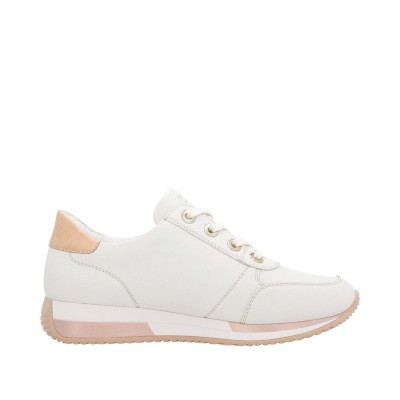 Lacets sport en cuir crème|Grande taille femme|Remonte