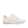 Lacets sport en cuir crème|Grande taille femme|Remonte