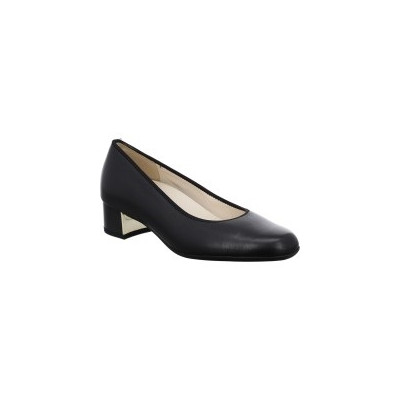 Escarpin en cuir noir|Grande taille femme|Ara