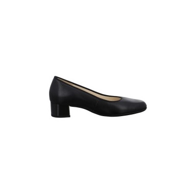 Escarpin en cuir noir|Grande taille femme|Ara
