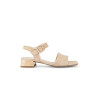 Sandale chèvre-velours caramel|Grande taille femme|Gabor